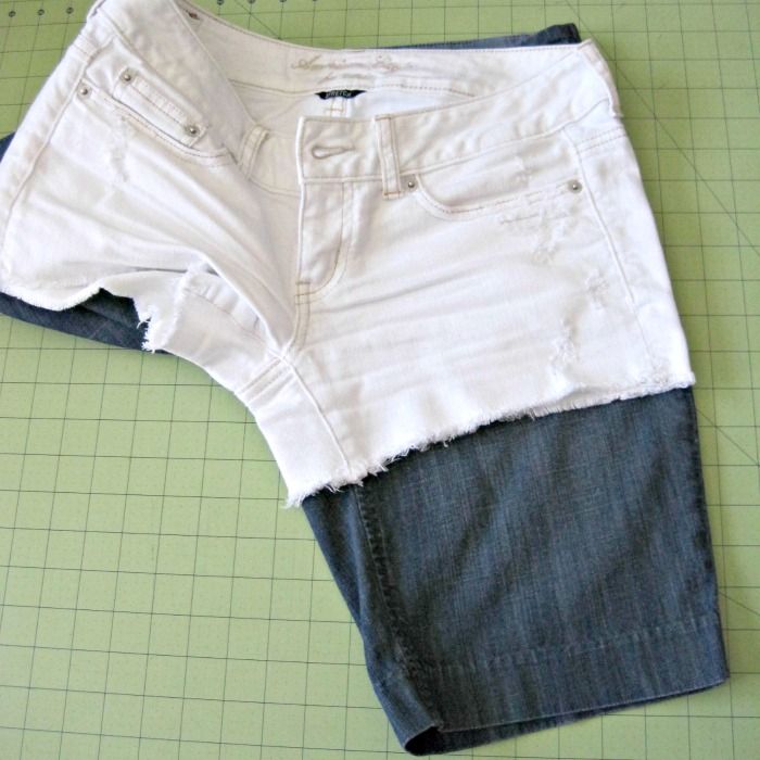 Quick Sew Tutorial How to turn Bermuda Shorts into Shorts She's Got